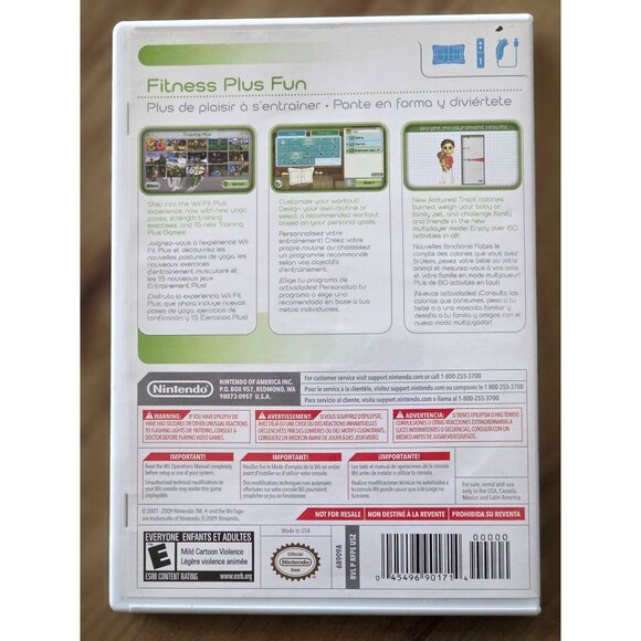Wii Fit Plus (Nintendo Wii, 2009) Wii Game Fitness With Full Manual - Picture 4 of 4